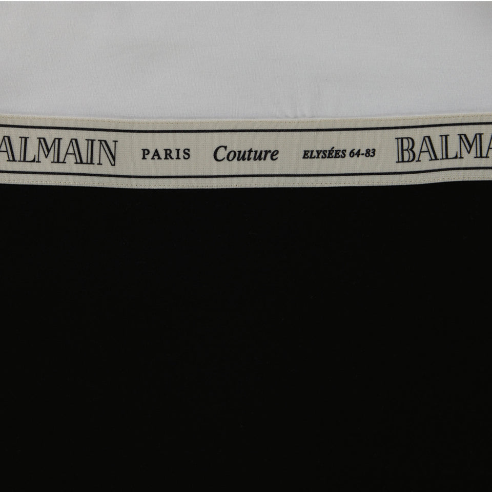Balmain Kinder Meisjes Jurk In Zwart