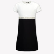 Balmain Kinder Meisjes Jurk In Zwart