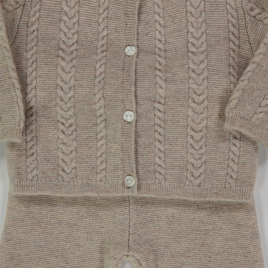 Tarte Et Chocolat Baby Unisex Playsuit  Beige
