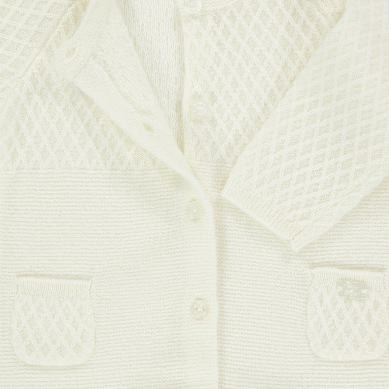 Tarte Et Chocolat Baby Unisex Playsuit  Offwhite
