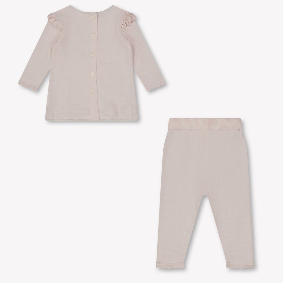 Tarte Et Chocolat Baby Girls Playsuit  Light Pink