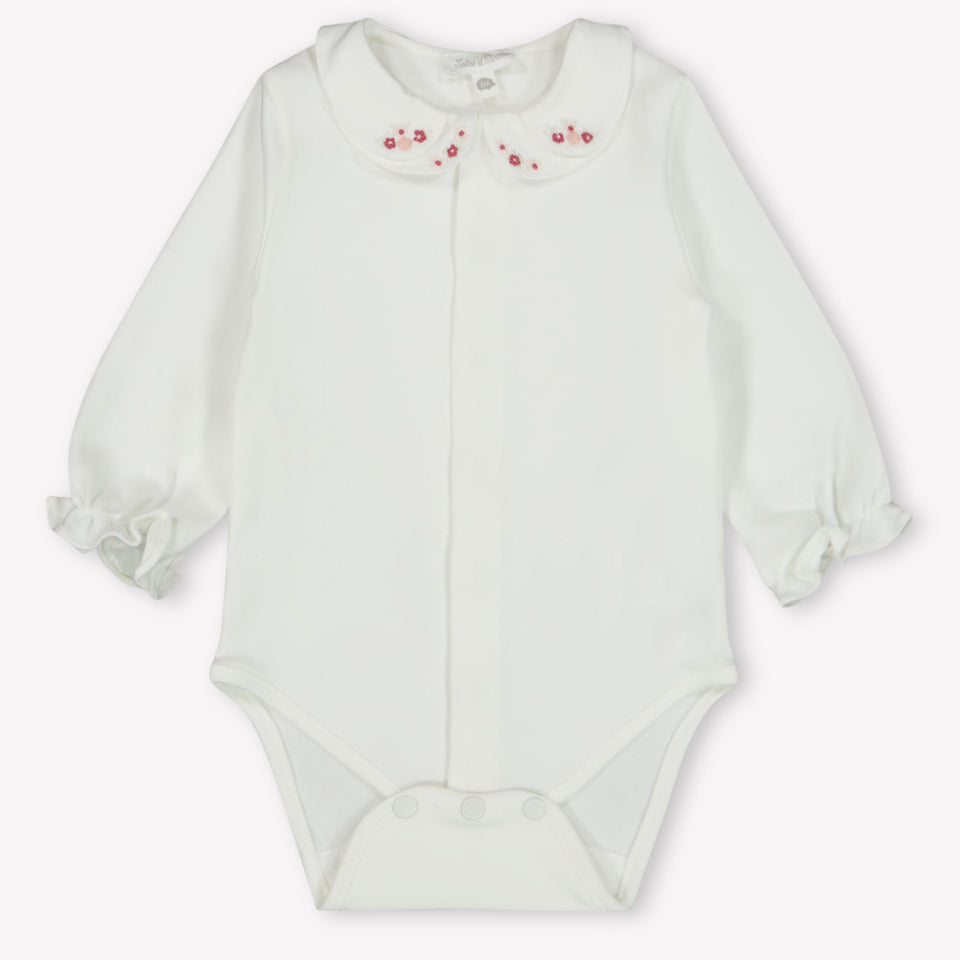 Tartine et Chocolat Baby Meisjes Rompertje In Off White