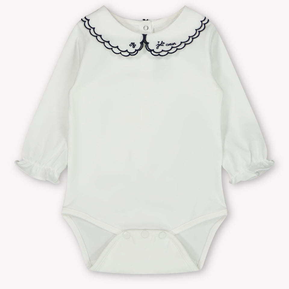 Tartine et Chocolat Baby Meisjes Rompertje In Off White