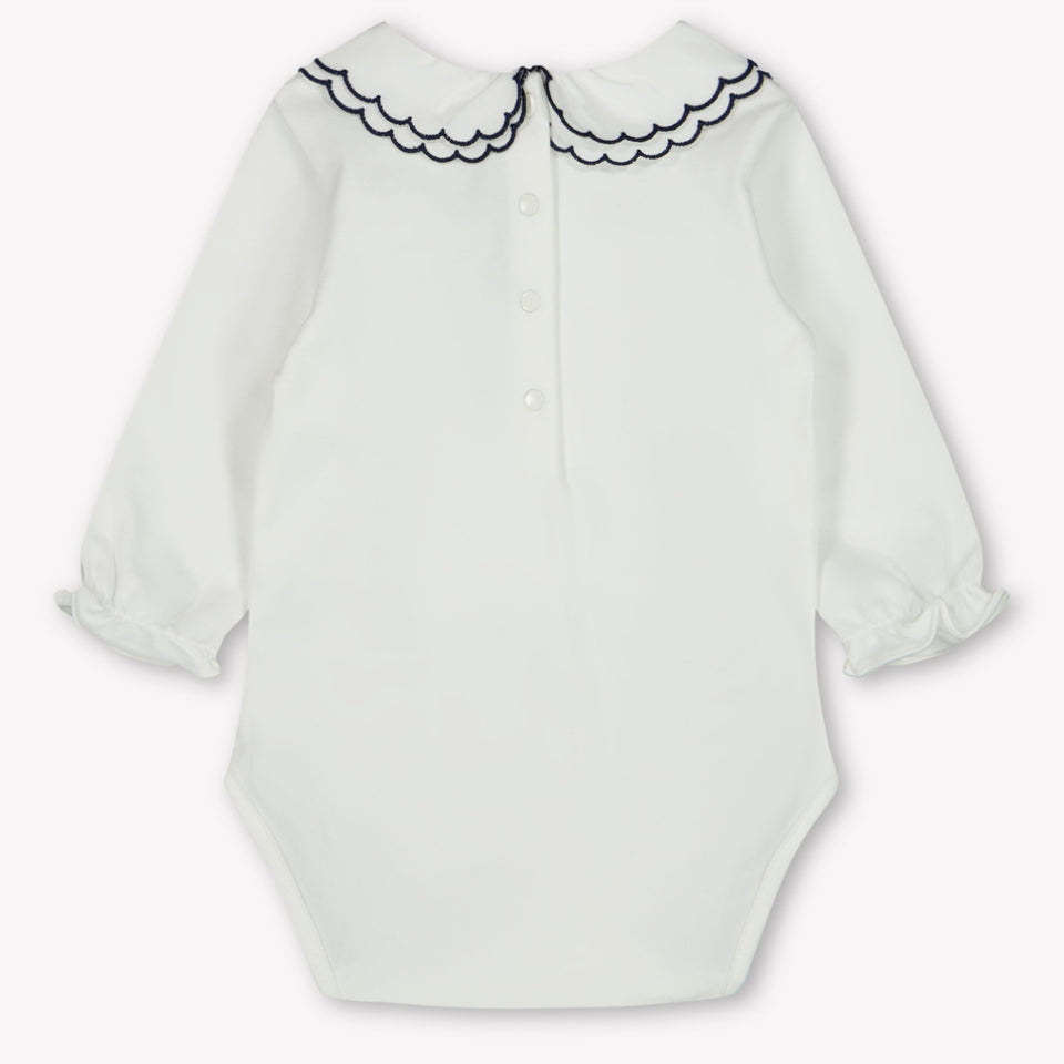 Tartine et Chocolat Baby Meisjes Rompertje In Off White
