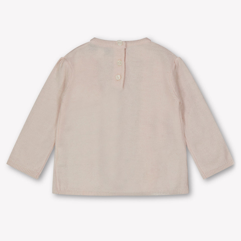 Tartine et Chocolat Baby Meisjes Trui In Licht Roze