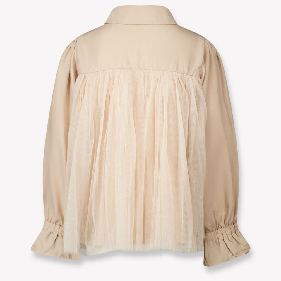Donsje Amsterdam Kids Girls Blouse  Light Beige