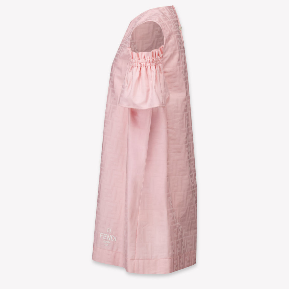 Fendi Kinder Meisjes Jurk In Licht Roze