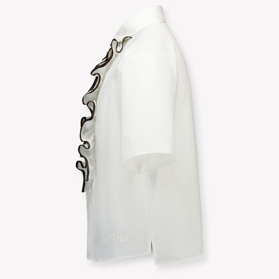 Fendi Kids Girls Blouse  White