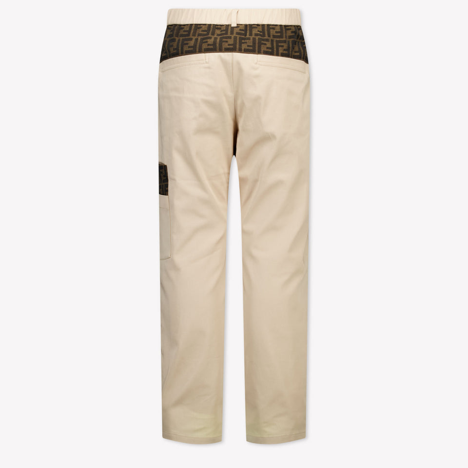 Fendi Kids Boys  Pants Beige