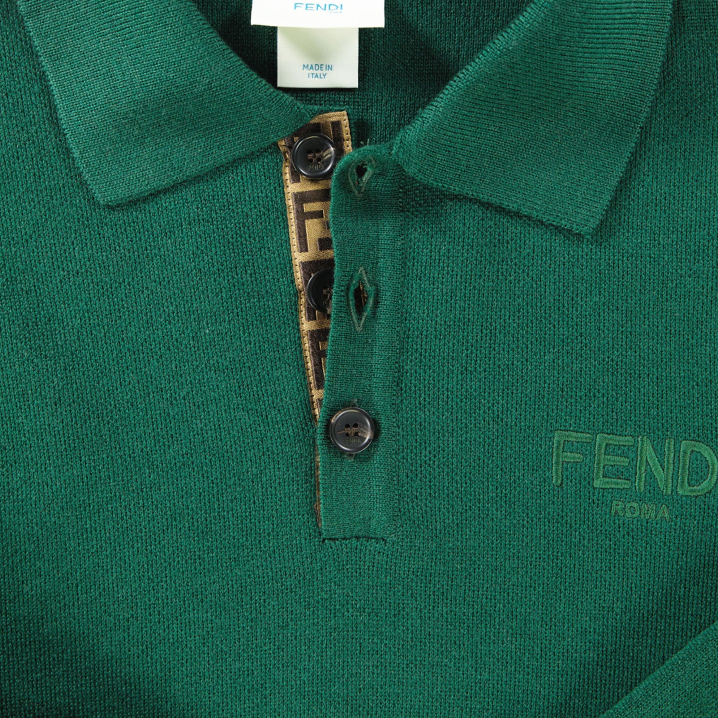 Fendi Kinder Jongens Trui In Donker Groen