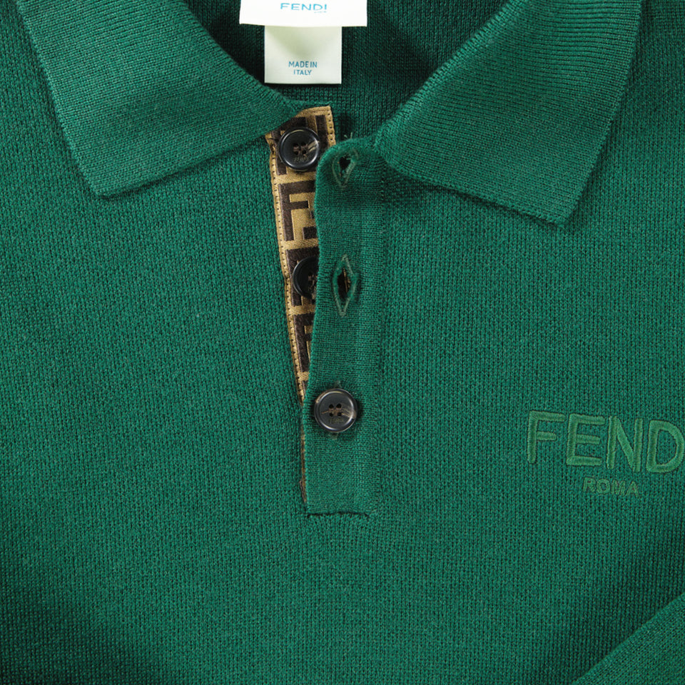 Fendi Kinder Jongens Trui In Donker Groen