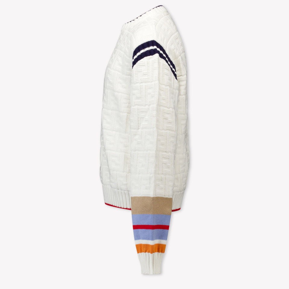 Fendi Kinder Jongens Trui In Off White