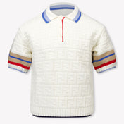 Fendi Kinder Jongens Polo In Off White