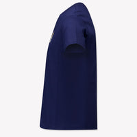 Fendi Kids Boys  T-Shirt Navy