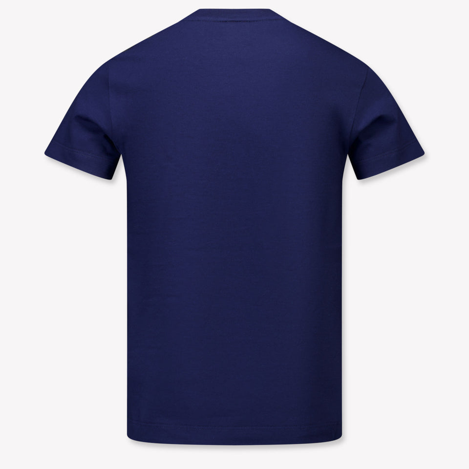 Fendi Kinder Jongens T-Shirt In Navy