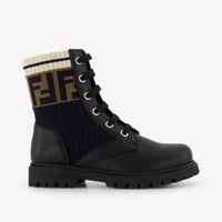 Fendi Girls Boots In Black