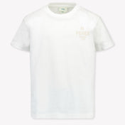 Fendi Kinder Unisex T-Shirt In Wit