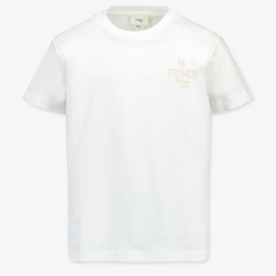 Fendi Kinder Unisex T-Shirt In Wit