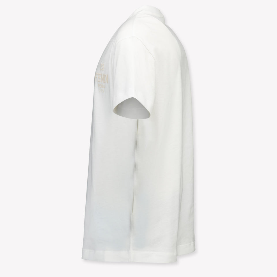 Fendi Kinder Unisex T-Shirt In Wit