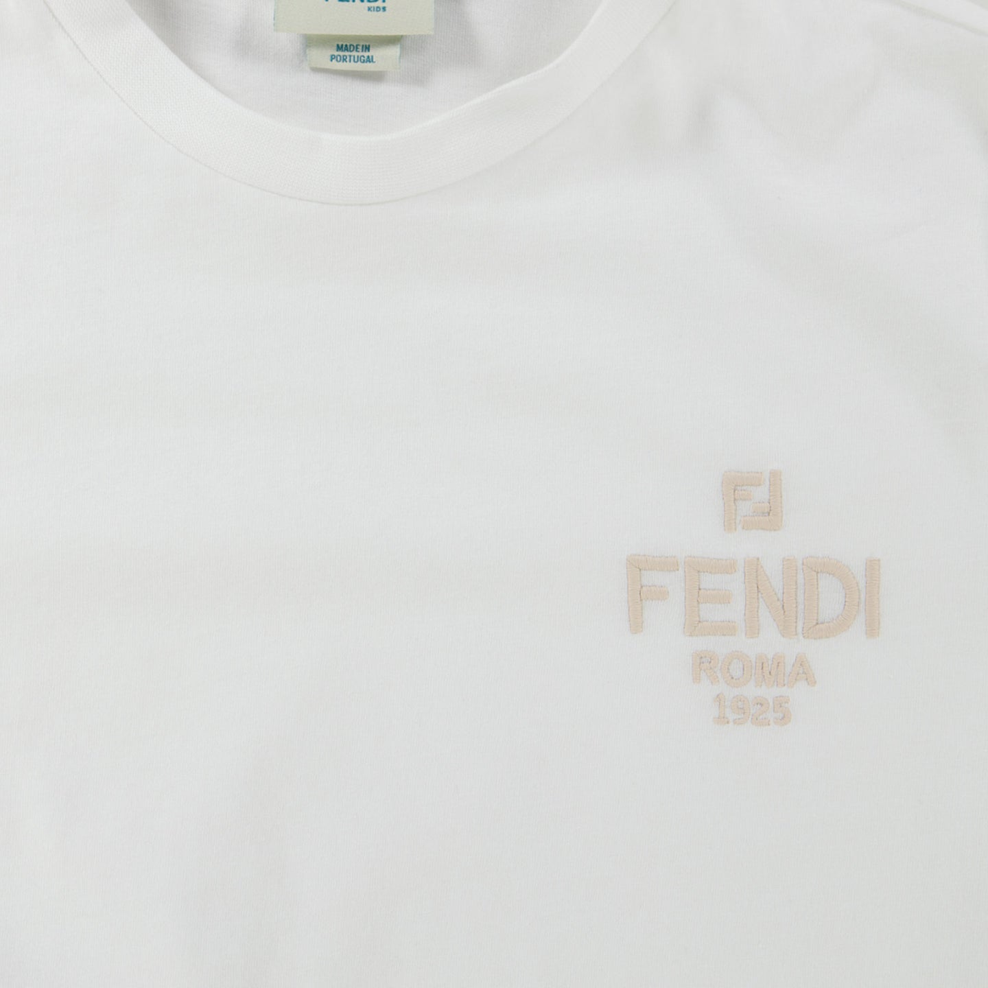Fendi Kids Unisex T-Shirt  White