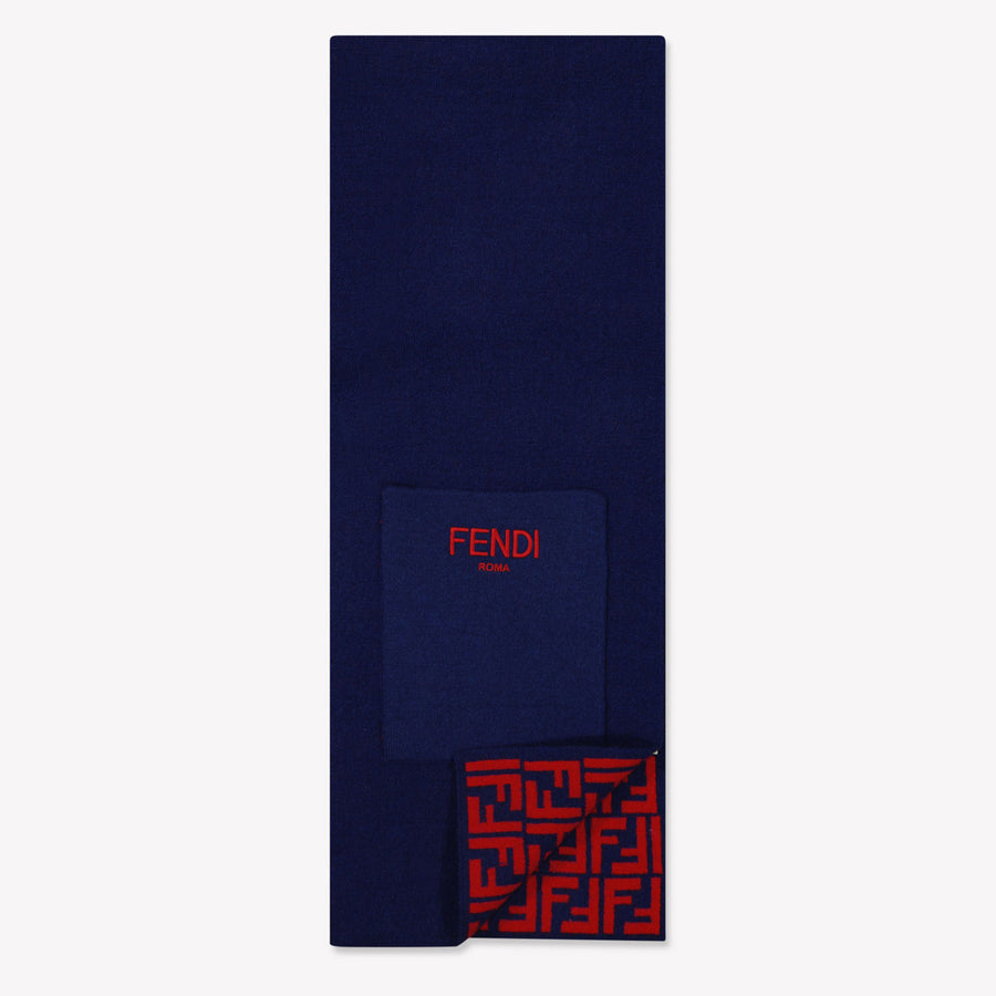 Fendi Unisex Kids Scarf in Navy