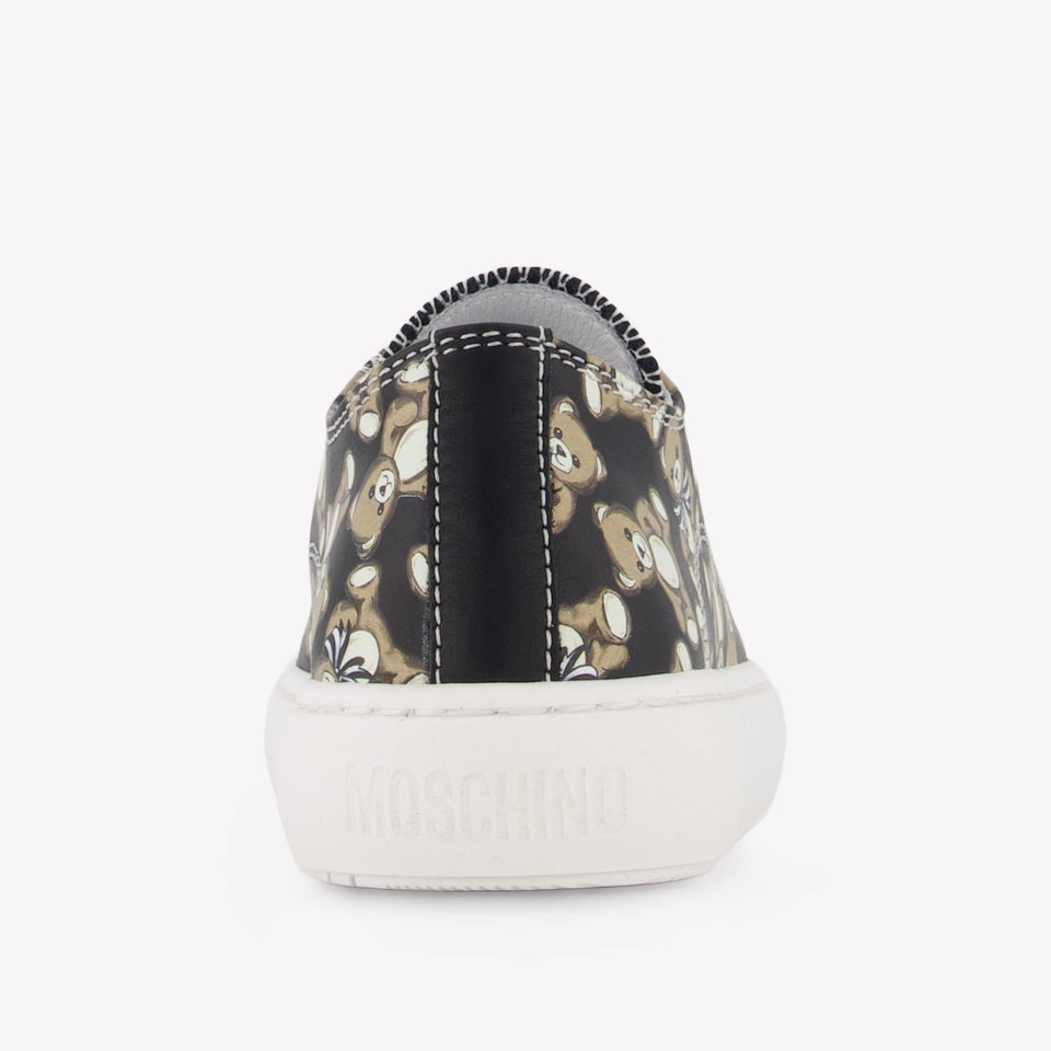 Moschino Meisjes Sneakers In Zwart