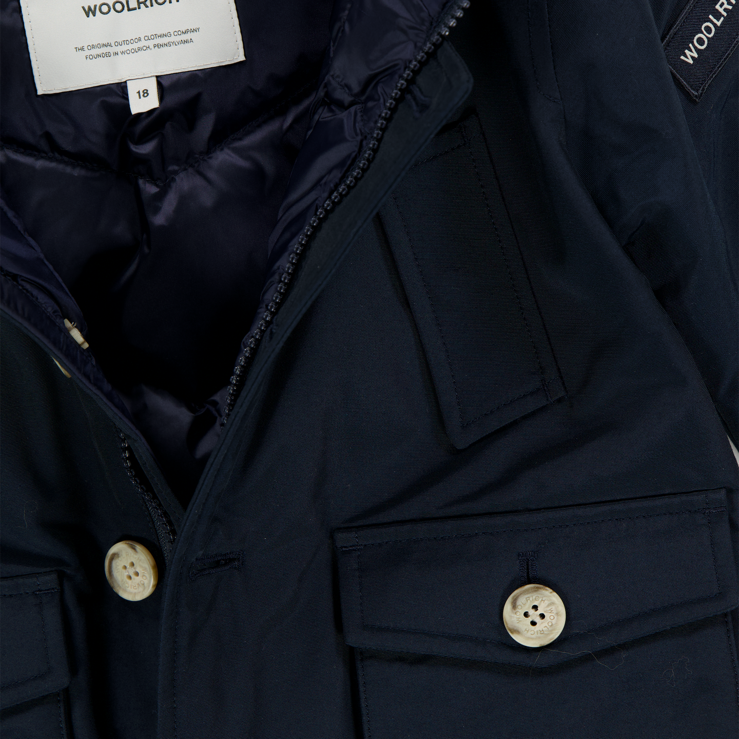 Woolrich Baby Girls Winter Jacket  Navy