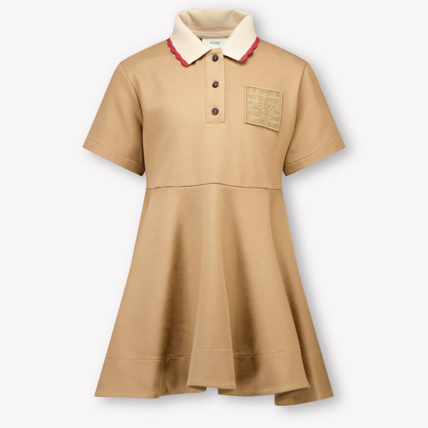 Fendi Kinder Meisjes Jurk In Camel