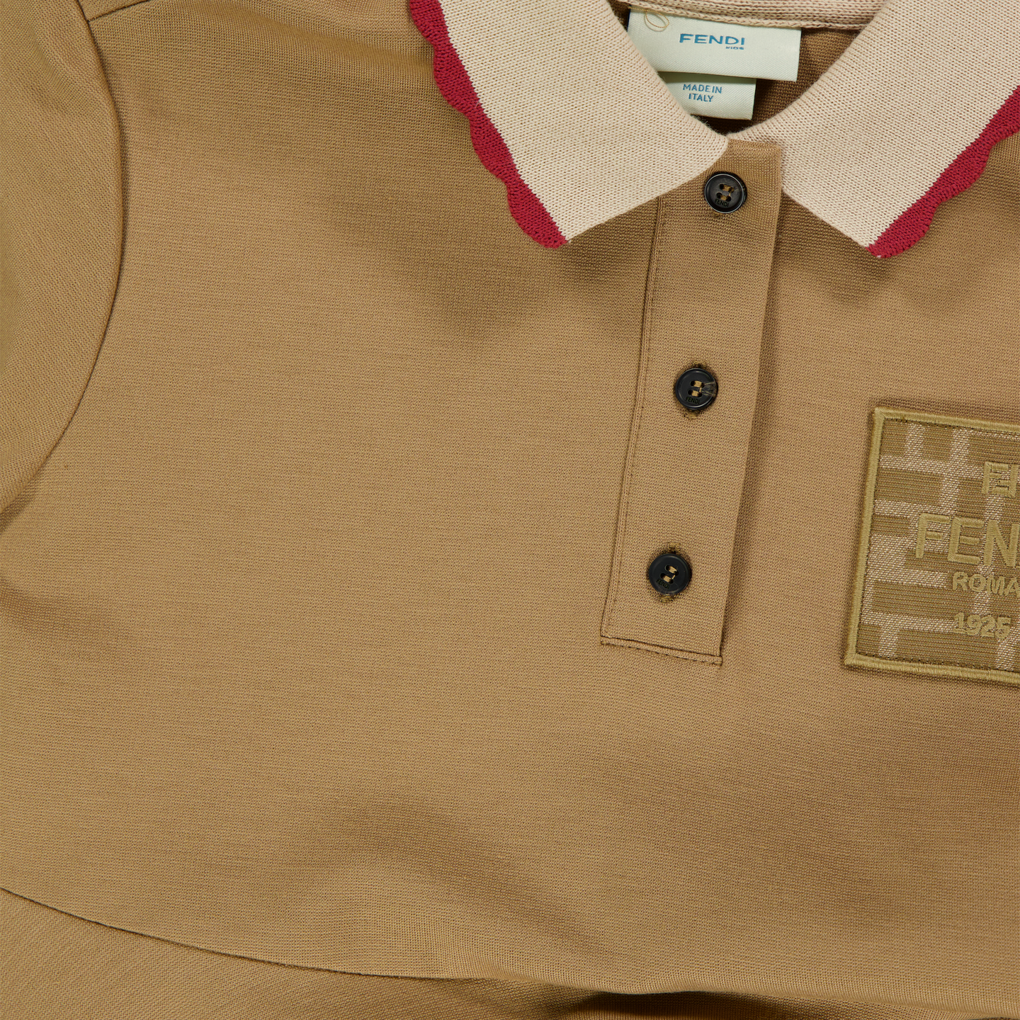 Fendi Kinder Meisjes Jurk In Camel