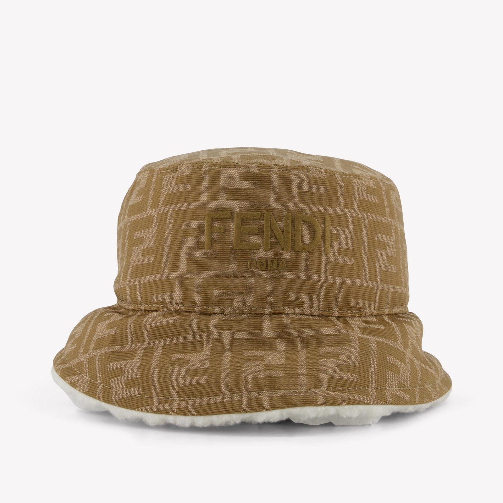 Fendi Kids Unisex Hat  Offwhite