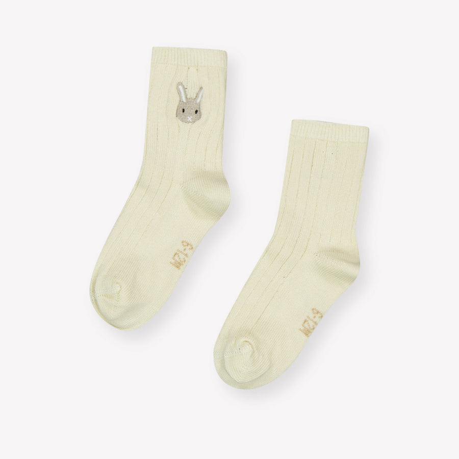 Donsje Amsterdam Bunny Baby Unisex Sokjes  Offwhite