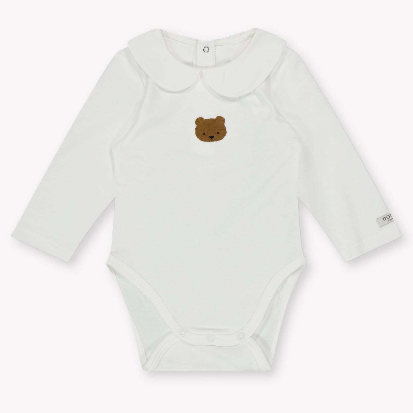 Donsje Amsterdam Bear Baby Unisex Rompertje In Off White