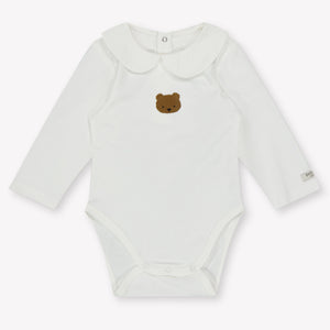 Donsje Amsterdam Bear Baby Unisex Romper  Offwhite