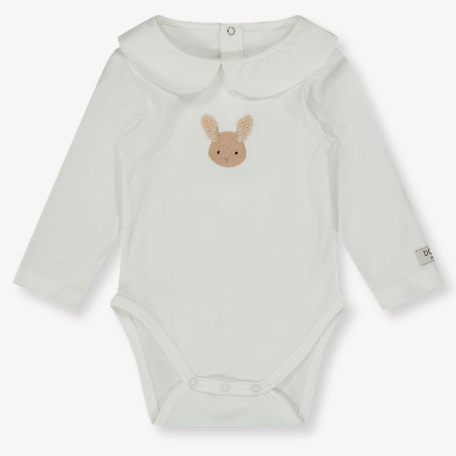 Donsje Amsterdam Fluffy Bunny Baby Girls Bodper  Offwhite