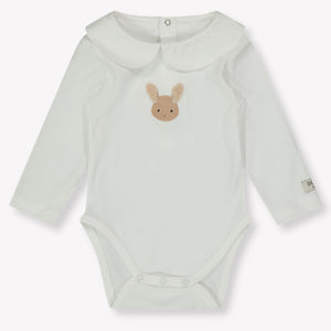 Donsje Amsterdam Fluffy Bunny Baby Girls Bodper  Offwhite