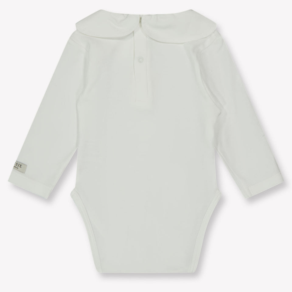 Donsje Amsterdam Fluffy Bunny Baby Meisjes Rompertje In Off White