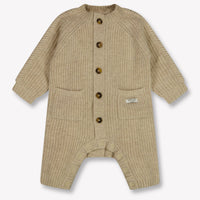 Donsje Amsterdam Baby Unisex Playsuit  Beige