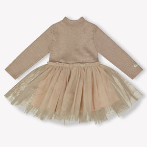 Donsje Amsterdam Lotus Baby Meisjes Jurk In Licht Roze