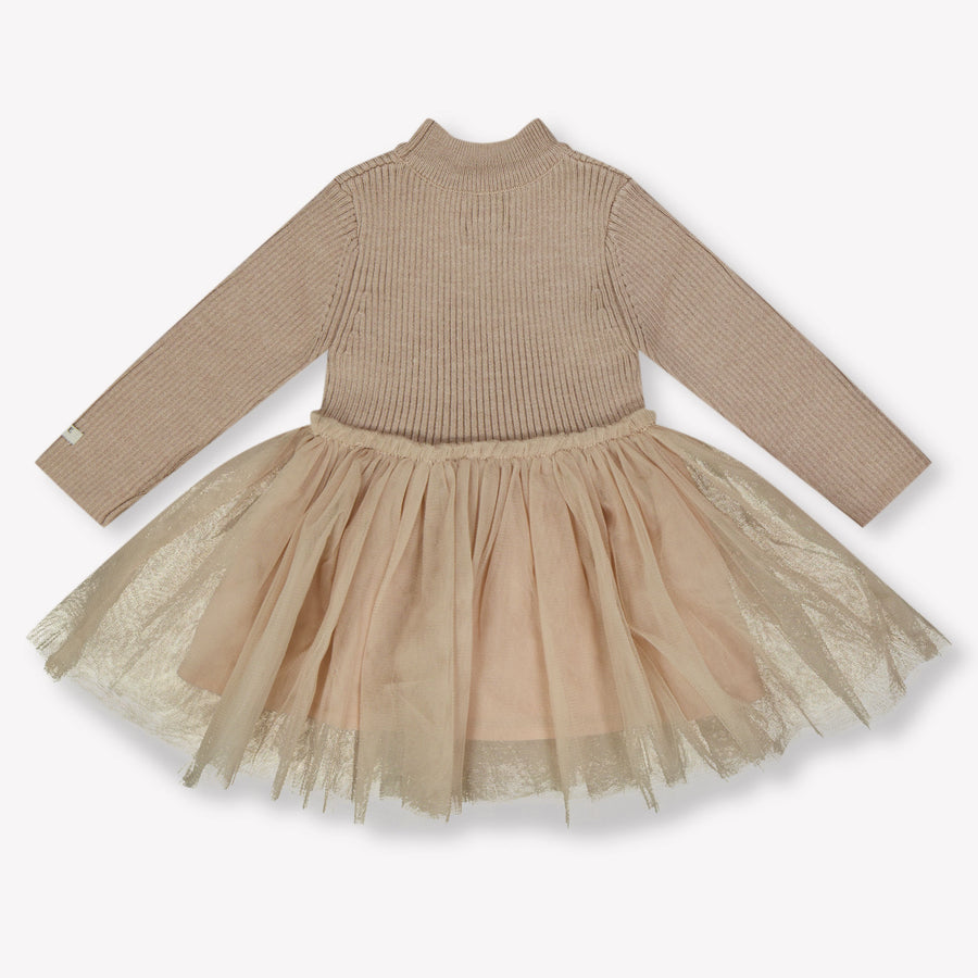 Donsje Amsterdam Lotus Baby Meisjes Jurk In Licht Roze
