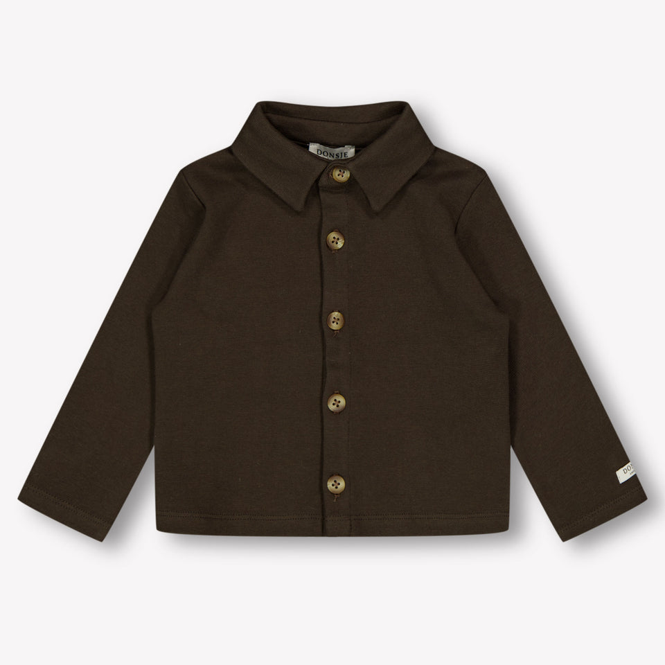 Donsje Amsterdam Baby Jongens Blouse In Bruin