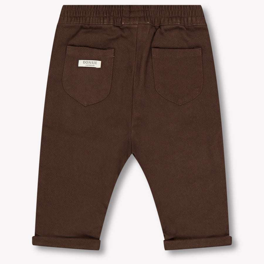Donsje Amsterdam Baby Jongens Broek In Bruin