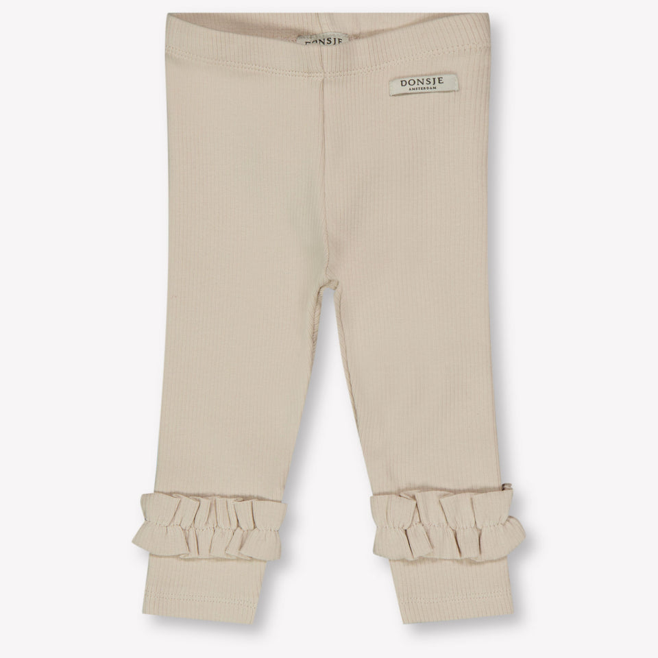 Donsje Amsterdam Marit Baby Girls Legggs  Light Beige