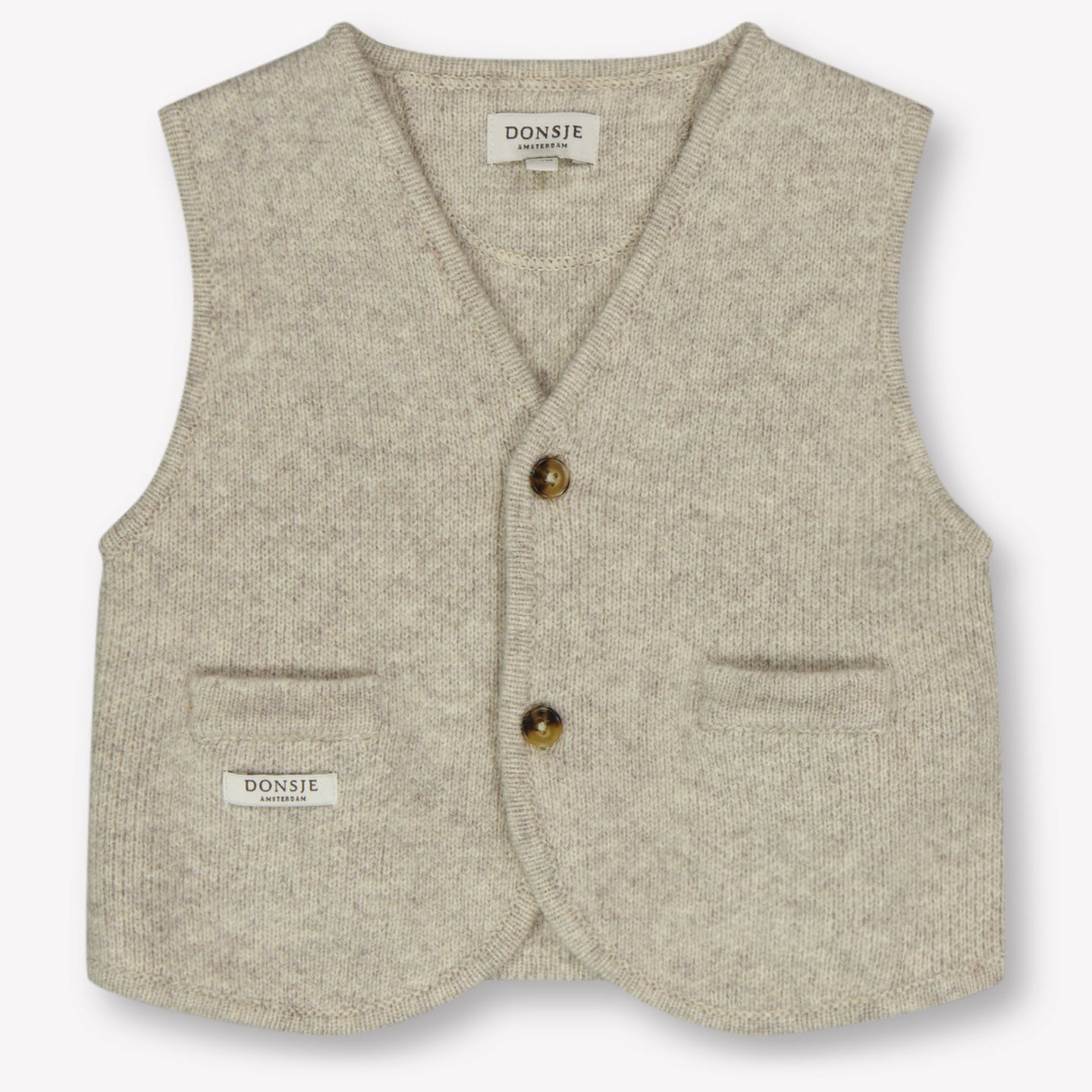 Donsje Amsterdam Maurtis Baby Jongens Gilets In Licht Grijs