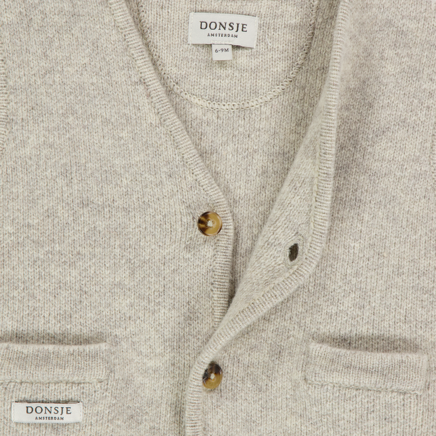 Donsje Amsterdam Maurtis Baby Jongens Gilets In Licht Grijs