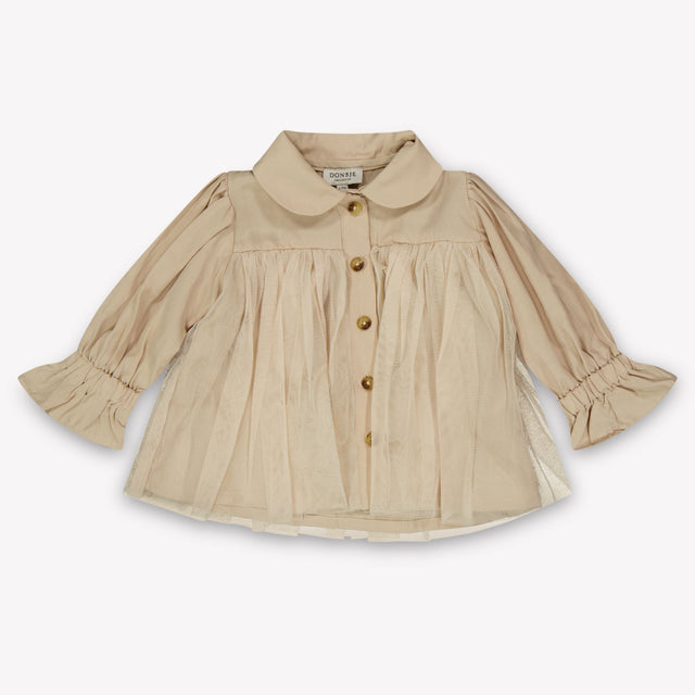 Donsje Amsterdam Venne Baby Girls Blouse  Light Beige