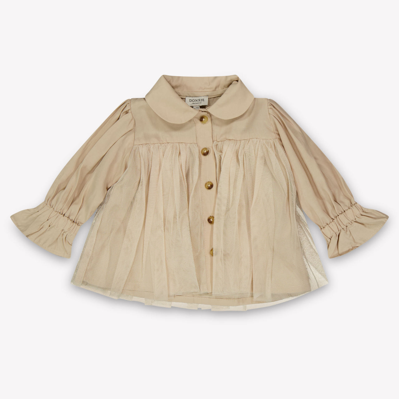 Donsje Amsterdam Venne Baby Girls Blouse  Light Beige