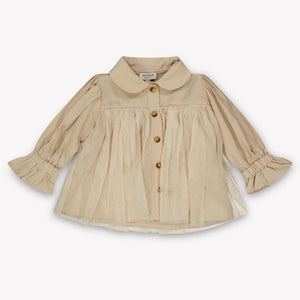 Donsje Amsterdam Venne Baby Girls Blouse  Light Beige
