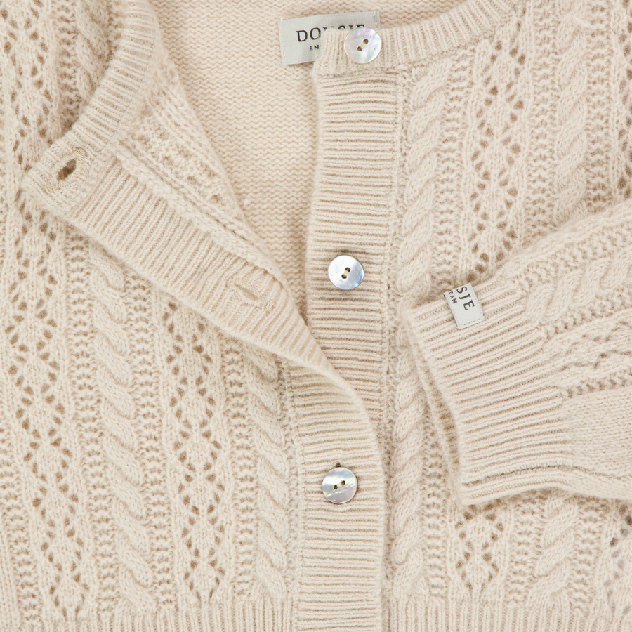 Donsje Amsterdam Danik Baby Girls Vest  Sand