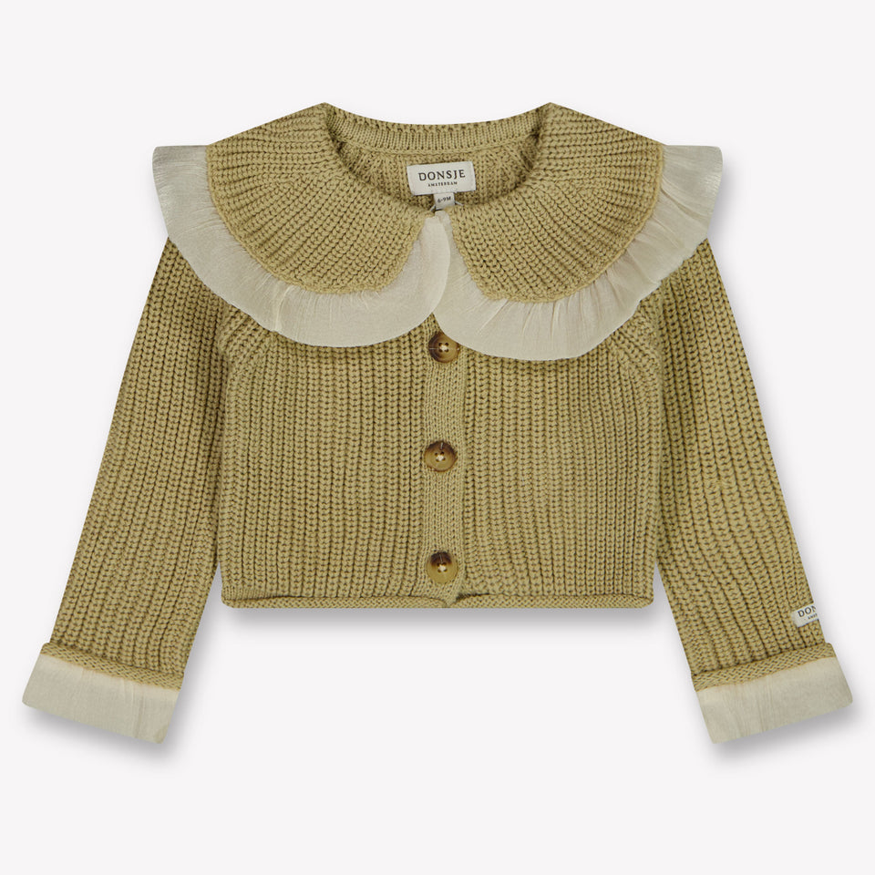 Donsje Amsterdam Zaila Baby Girls Vest  Light Beige