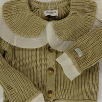 Donsje Amsterdam Zoila Baby Meisjes Vest In Licht Beige